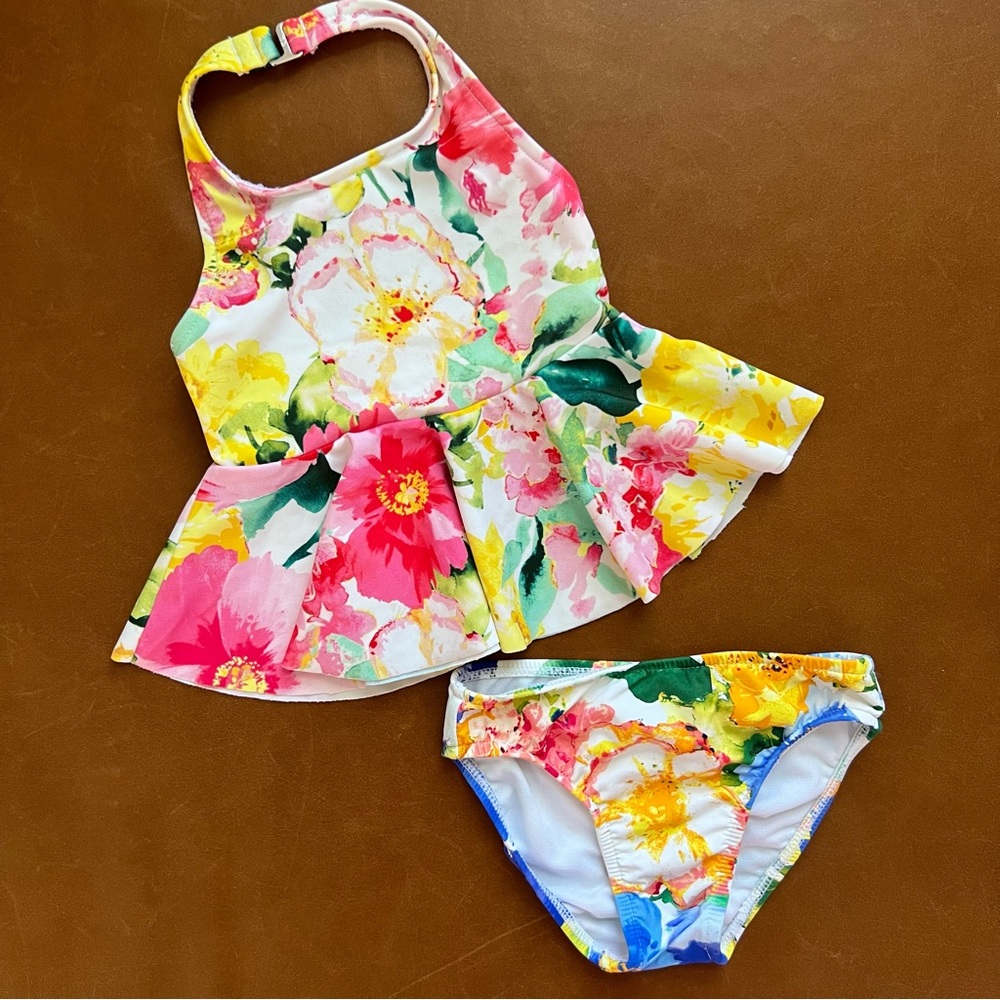 RALPH LAUREN Baby Floral Halter & Bikini Set, 9mo